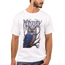 Camiseta Coruja da Floresta Cristalizada, Premium 