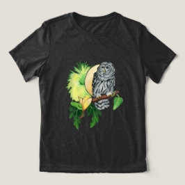 Camiseta Coruja-da-noite e lua