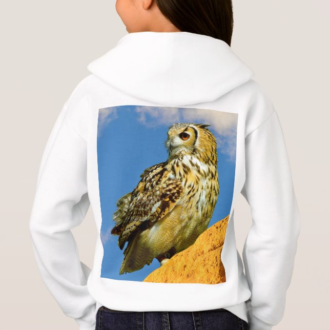 Camiseta Coruja-de-águia-eurasiática (Verso)