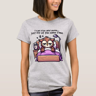 Camiseta Coruja de arte brilhante nascida