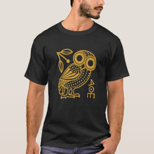Camiseta Coruja de Atenas Cuta de Moedas Gregas Antigas