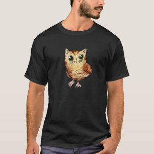 Camiseta Coruja de Bebê Gato Fofo