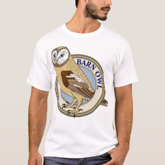 Camiseta Coruja de celeiro (amarelo) - M