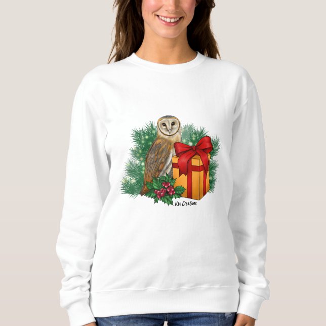 Camiseta coruja de celeiro de férias (Frente)