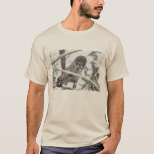 Camiseta Coruja de Cinzas excelentes com Arte Selvagem de R