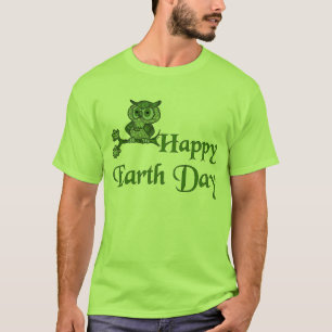 Camiseta Coruja de Dia da Terra
