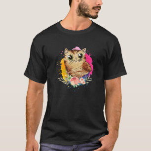 Camiseta Coruja de Gato de Bebê