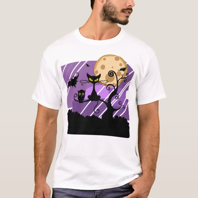 Camiseta coruja de gato sanduíche  (Frente)