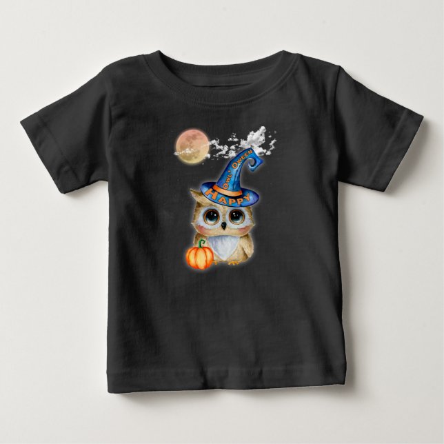 Camiseta Coruja de Halloween (Frente)
