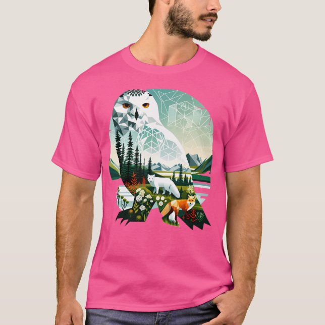 Camiseta Coruja de Neve Ativa (Frente)