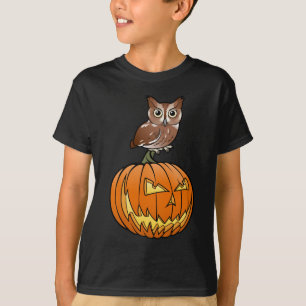 Camiseta Coruja de Screech oriental do Dia das Bruxas