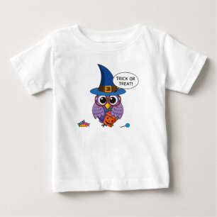 Camiseta Coruja do Assistente de Cartoons - Trick ou Tratar