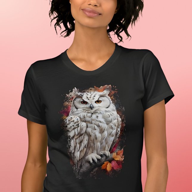 Camiseta Coruja-do-Barn Colorida (Criador carregado)