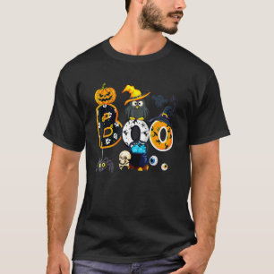 Camiseta Coruja do Boo do Halloween com Chapéu de Bruxa Ara