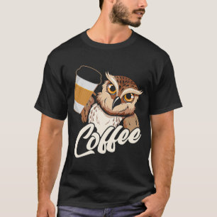 Camiseta Coruja do Café com Impressão Retroativa