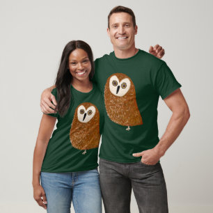 Camiseta Coruja-do-norte moderna e fofa