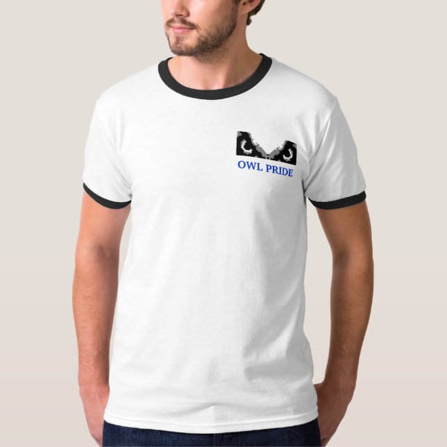 Camiseta coruja do pixel, ORGULHO da CORUJA (Frente)