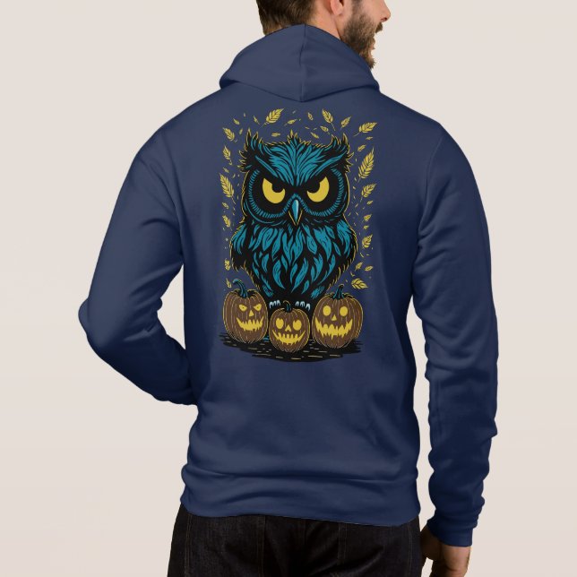 Camiseta Coruja engraçada de Halloween (Verso)