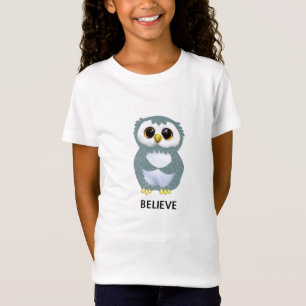 Camiseta Coruja engraçada fofa e texto editável