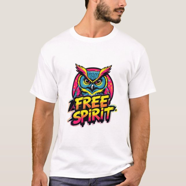 Camiseta Coruja-Espírito Livre (Frente)