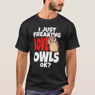 Camiseta Coruja, Eu Só Apanhei Corujas De Amor Ok, Coruja N