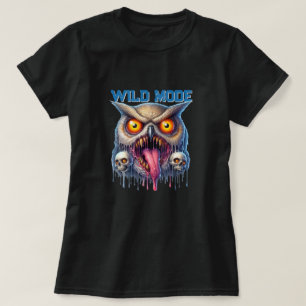 Camiseta Coruja Fantasia no Modo Selvagem