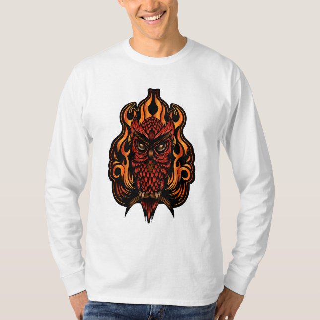Camiseta Coruja-Fogo (Frente)