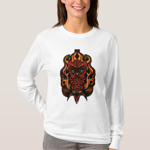 Camiseta Coruja-Fogo