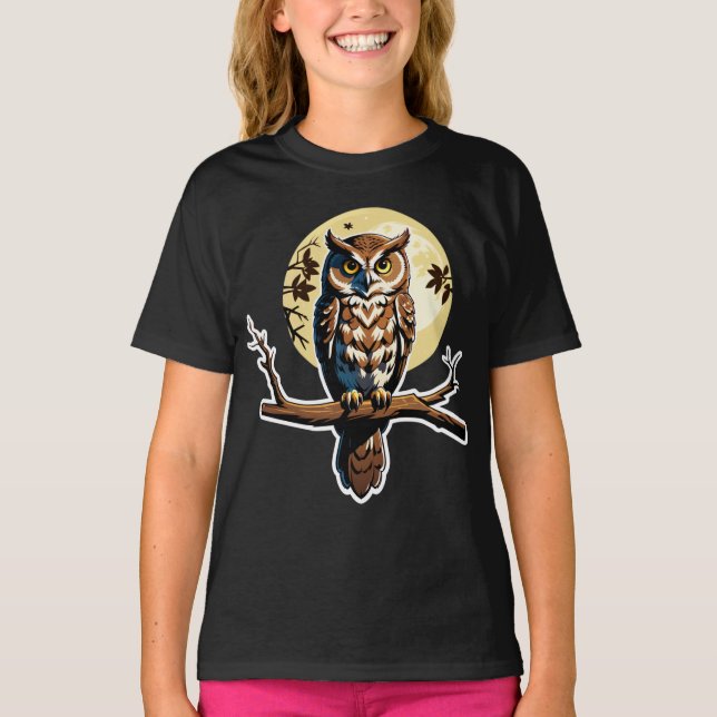 Camiseta Coruja Guardiã dos Bosques (Frente)