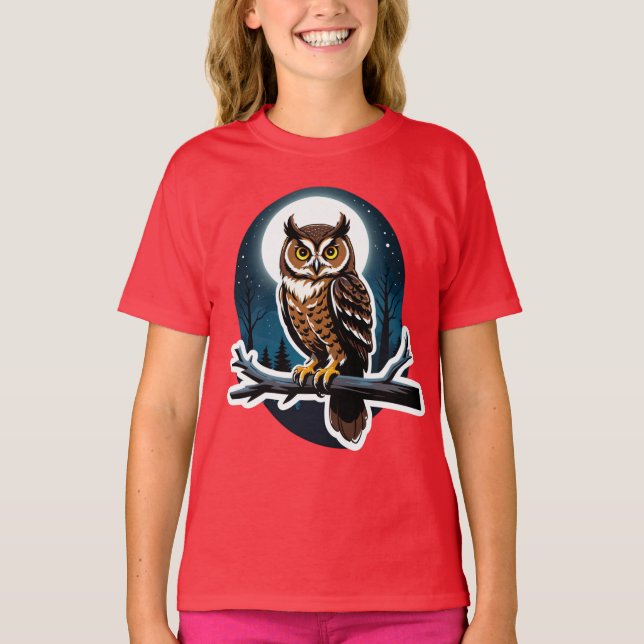 Camiseta Coruja Guardiã dos Bosques (Frente)