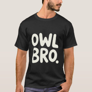 Camiseta Coruja Irmão Noite Amante de Pássaros Vibrações No