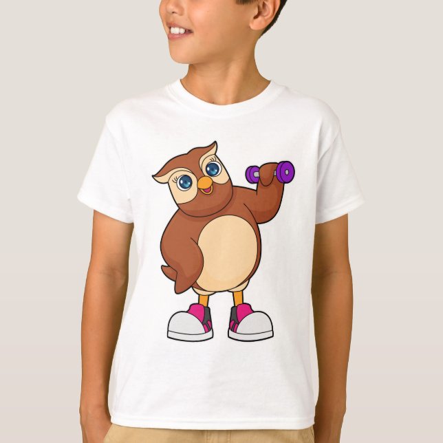 Camiseta Coruja Malhação Dumbbell (Frente)