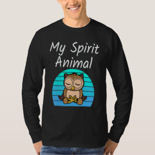 Camiseta Coruja Meu Animal Espiritual Relaxamento Meditação