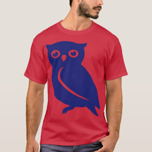 Camiseta Coruja Mínima Bonita Coruja Corta Arte