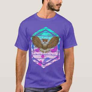 Camiseta Coruja Moderna do meio século