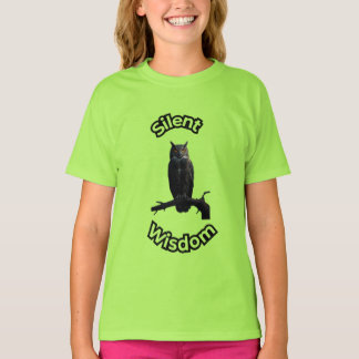 Camiseta **Coruja Noturna da Floresta – Ilustração Realist