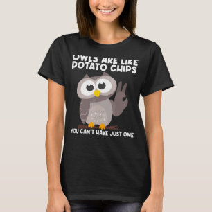 Camiseta Coruja Para Homens Meninos Meninas Aves Nocturnais