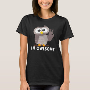 Camiseta Coruja Para Homens Meninos Meninas Aves Nocturnais