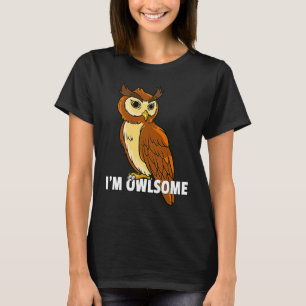 Camiseta Coruja Para Mulheres Meninas
