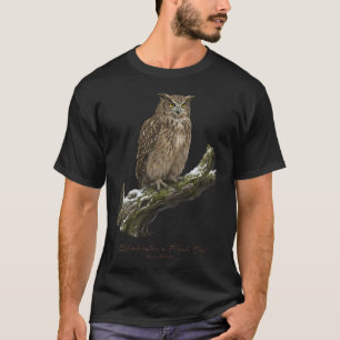 Camiseta Coruja-pescadora-de-blakiston em Árvore Nevada
