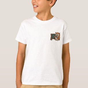 Camiseta Coruja Professora Sábia Quadro Negro Matemática Cr