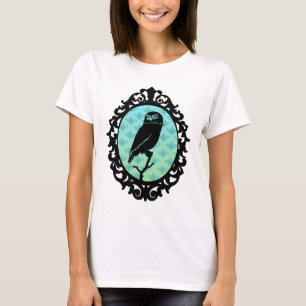Camiseta Coruja quadro Ornated artística urbana