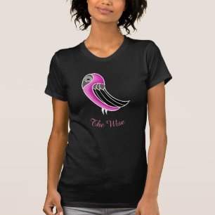 Camiseta Coruja Rosa Sábia