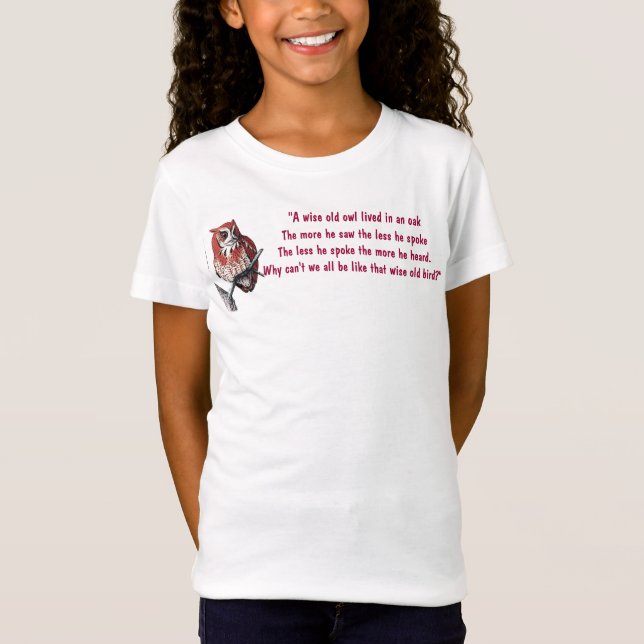 Camiseta "Coruja Sábia" (Frente)
