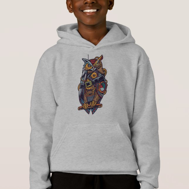 Camiseta Coruja Steampunk (Frente)