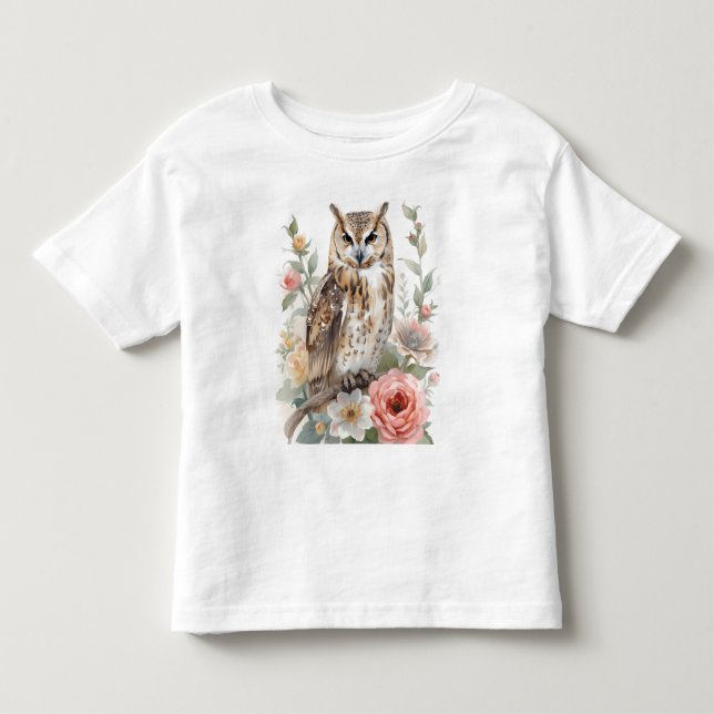 Camiseta Coruja sussurrante da floresta (Frente)