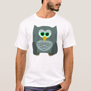 Camiseta Coruja. T-camisa
