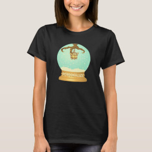Camiseta Coruja talão osso candelabro queda lóbulo
