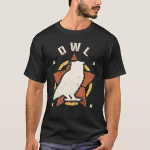Camiseta Coruja Vintage Animal Clássico Retro