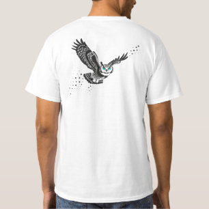 Camiseta Coruja Voadora - Rede Mínima de Tinta